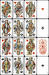 Satin playing cards according to drawings by A.I. Charlemagne