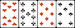 Satin playing cards according to drawings by A.I. Charlemagne