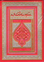 ARABESQUE playing cards red