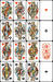 Satin playing cards according to drawings by A.I. Charlemagne