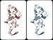 Satin playing cards according to drawings by A.I. Charlemagne